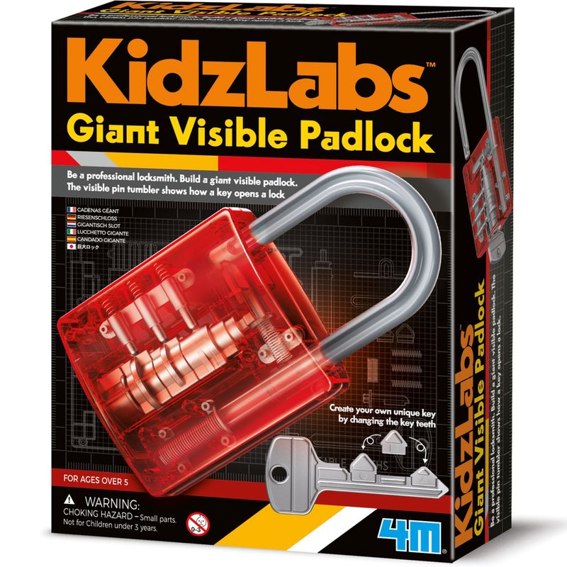 4M - Juego De Ciencias Para Niños Candado Gigante 4M