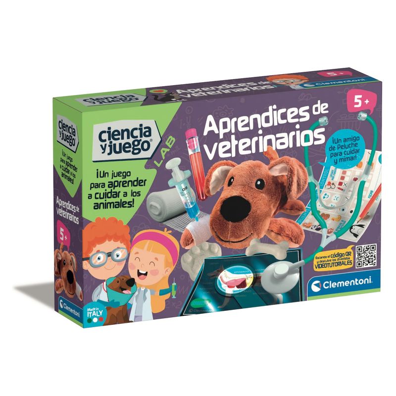 CLEMENTONI - Juego De Ciencias Para Niños Ciencia Aprendices De Veterinarios Clementoni