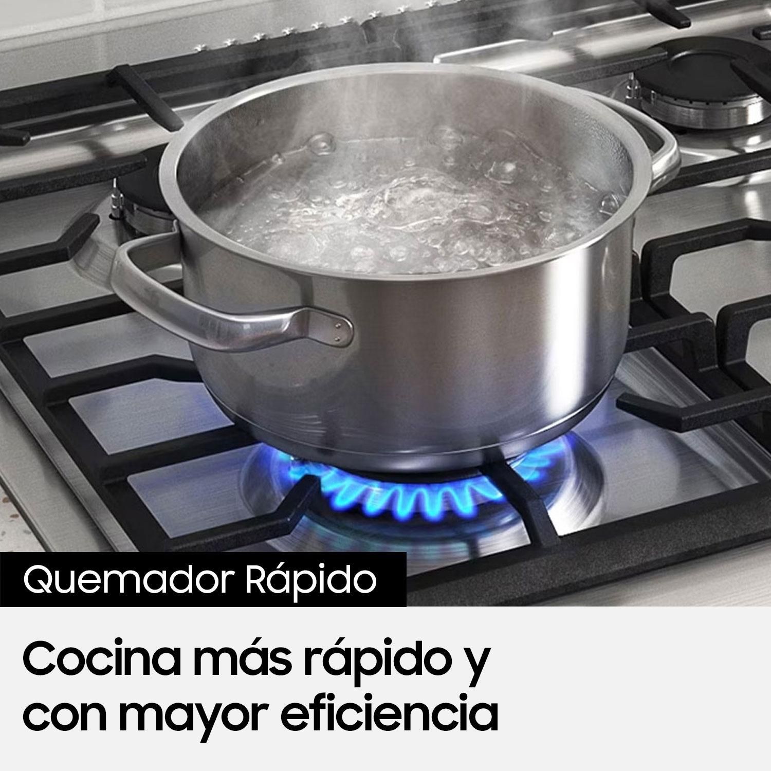 SAMSUNG Cocina 5 Quemadores Horno De 115 Lt Con Grill Gas Licuado
