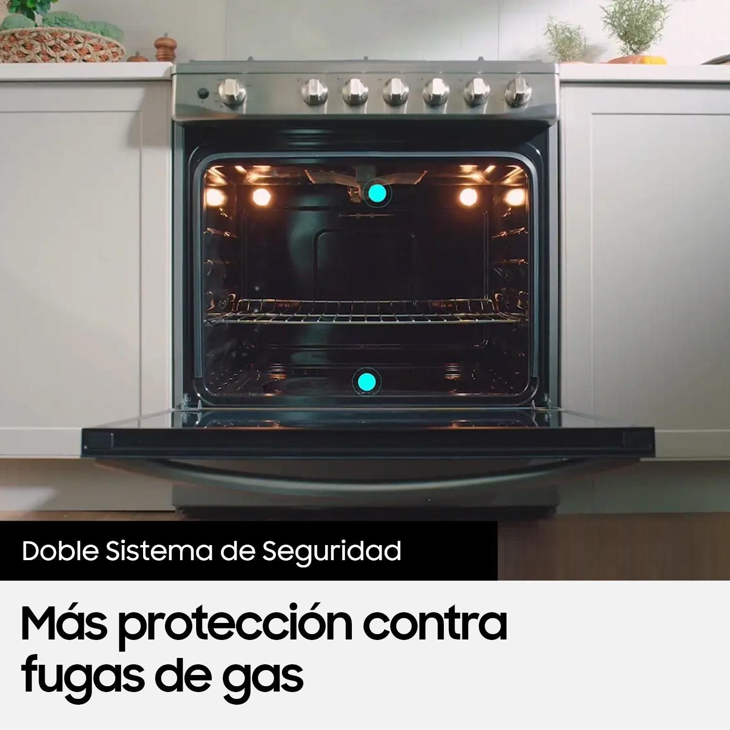 SAMSUNG Cocina 5 Quemadores Horno De 115 Lt Con Grill Gas Licuado
