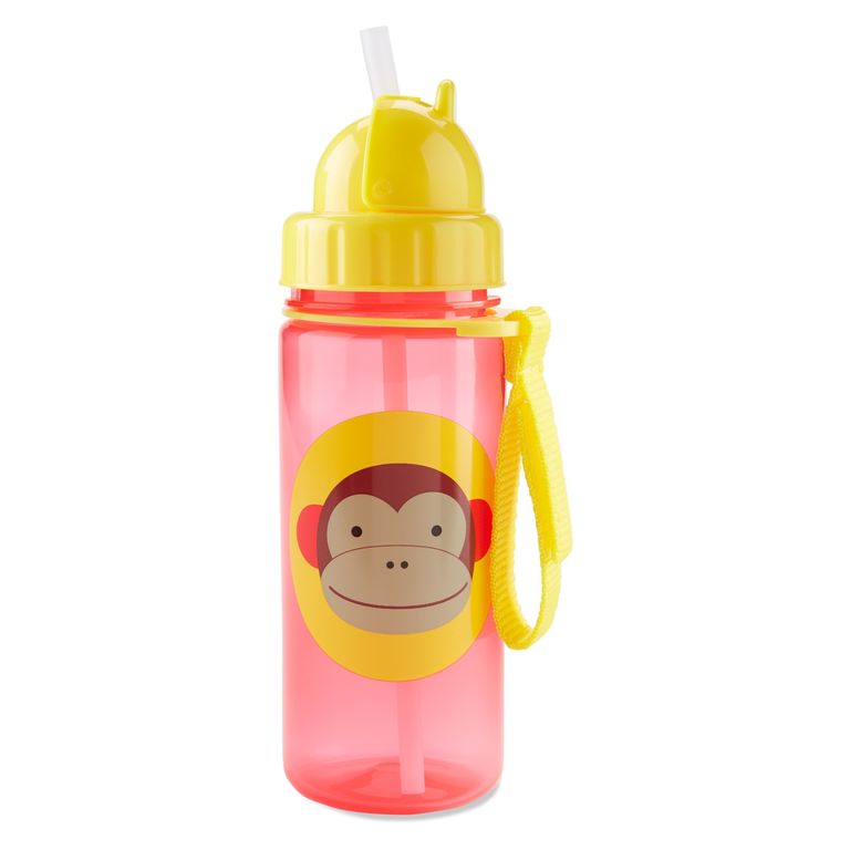 Zoo Straw Bottle Pp Monkey 17,78X6,9X17,78