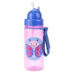 SKIP HOP - Zoo Straw Bottle Pp Butterfly 17,78X6,9X17,78