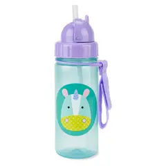 SKIP HOP - Zoo Straw Bottle Pp Unicorn 17,78X6,9X17,78