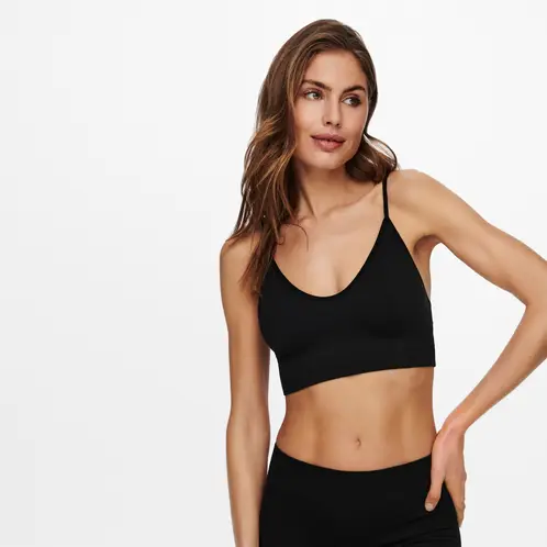 ONLY - Crop Top Cuello V Mujer