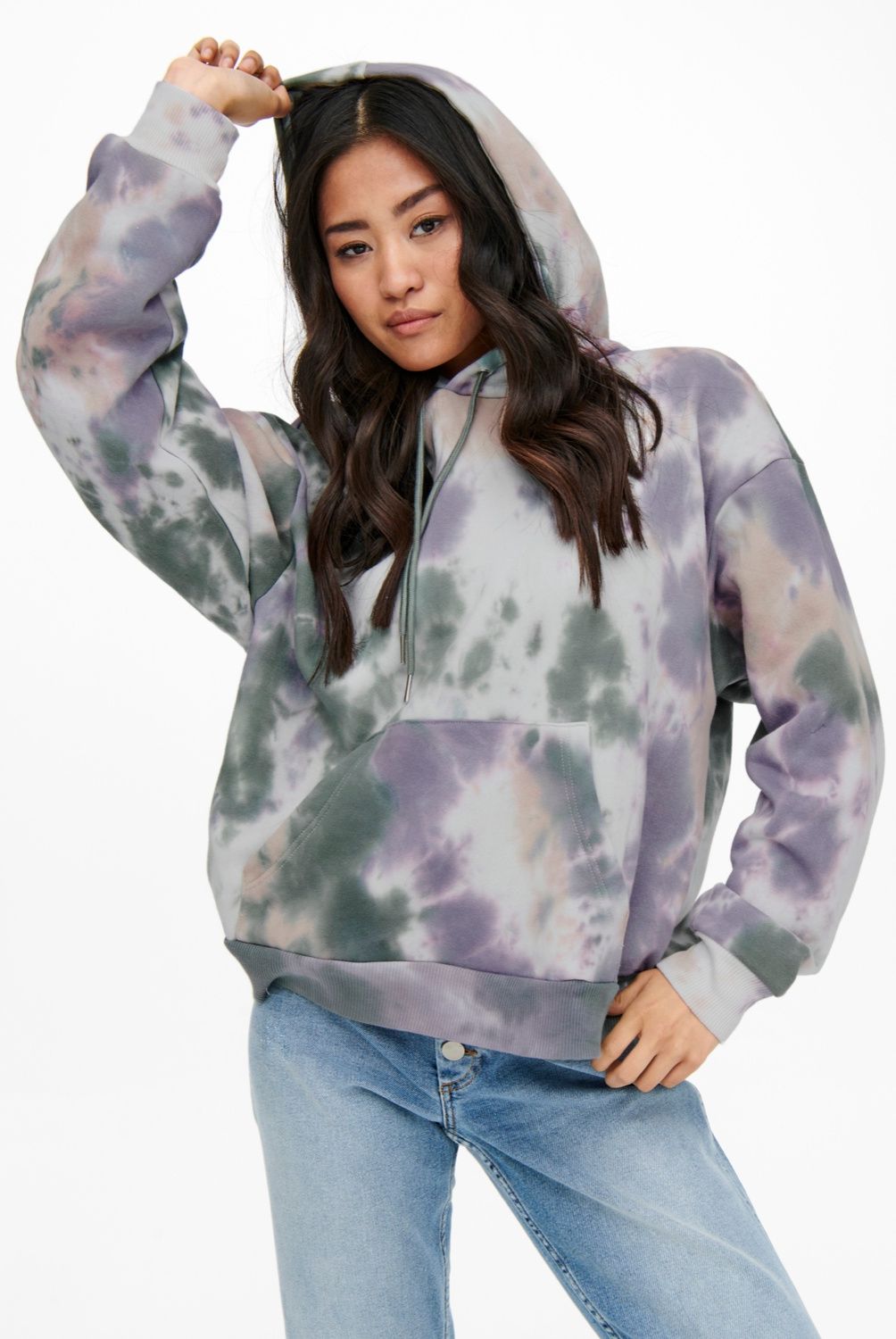 ONLY - Only Polerón Tie Dye Algodón Mujer