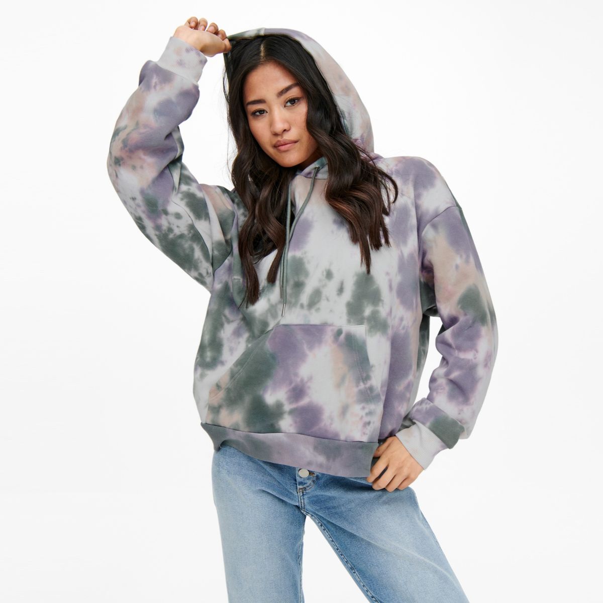 ONLY - Only Polerón Tie Dye Algodón Mujer