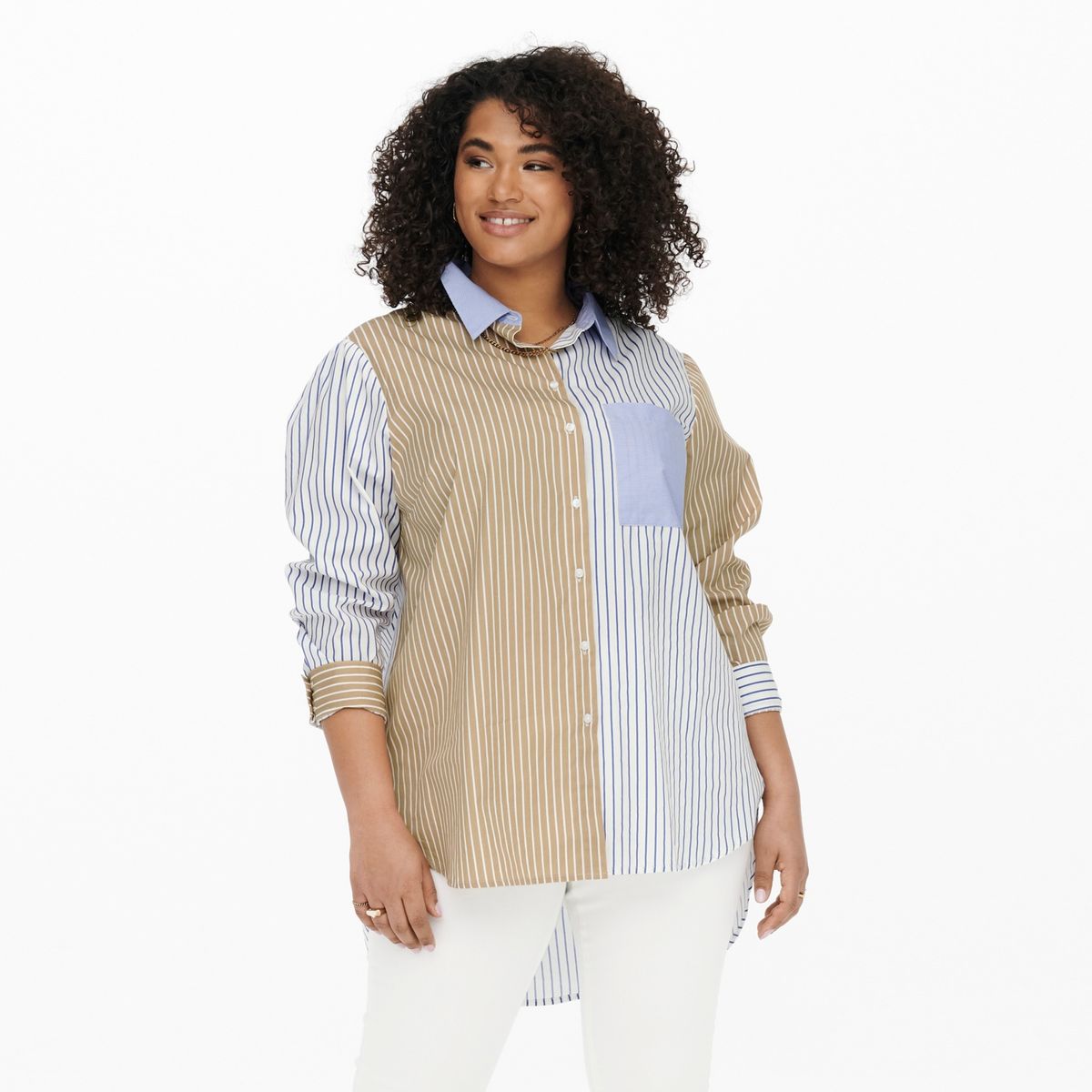 ONLY - Only Blusa Lisa Mujer Algodón