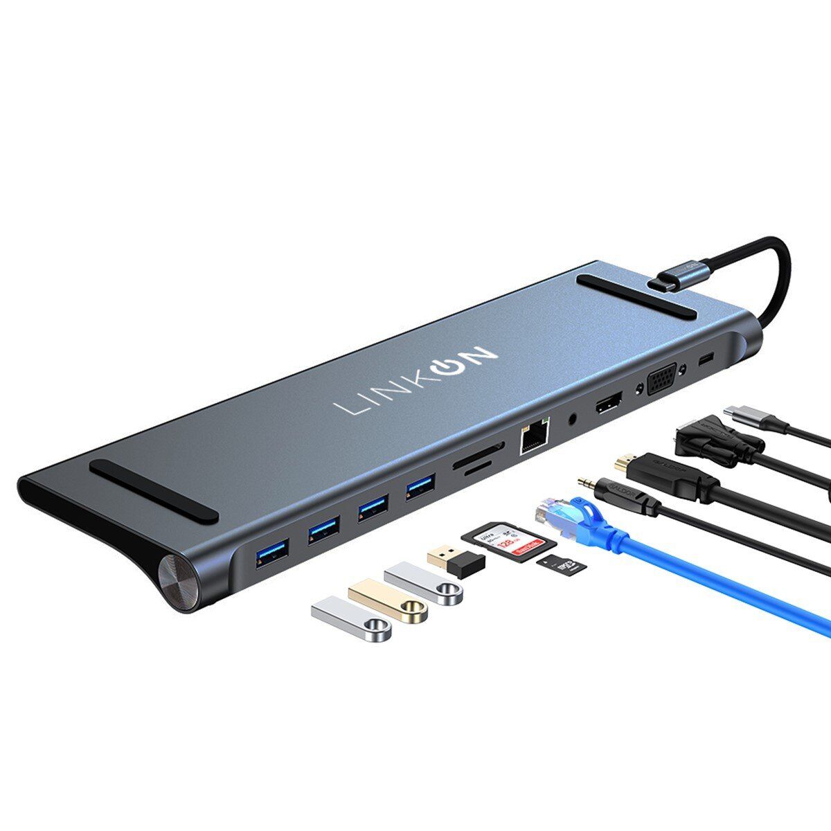 LINKON - Hub Adaptador Usb C 11 en 1 Linkon Mac Macbookwind