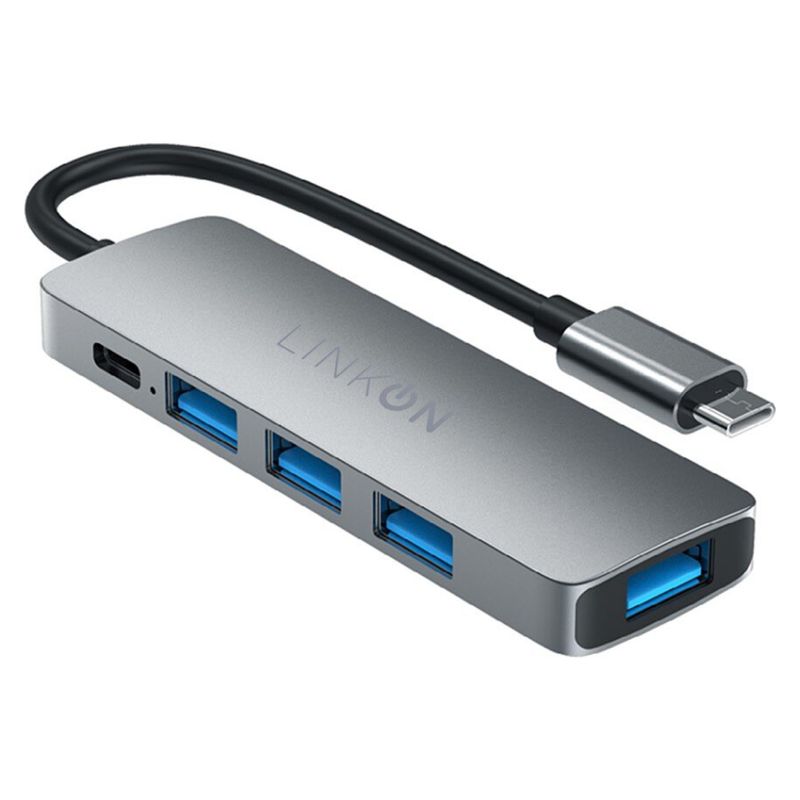 LINKON - Hub Adaptador Usb C 5 en 1 Linkon Mac Macbook Wind