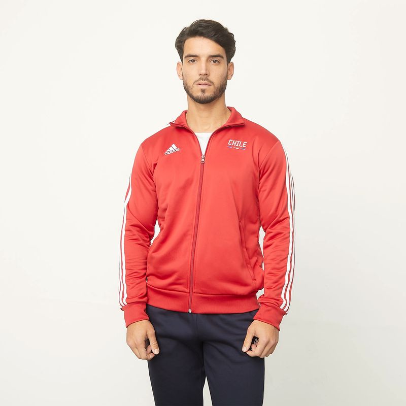 ADIDAS - Polerón Deportivo Con Cierre Chile Hombre Adidas
