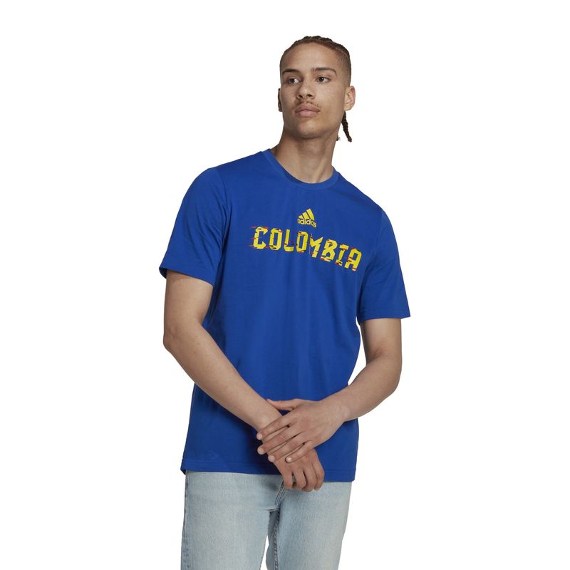 ADIDAS - Polera Deportiva Manga Corta Colombia Hombre Adidas