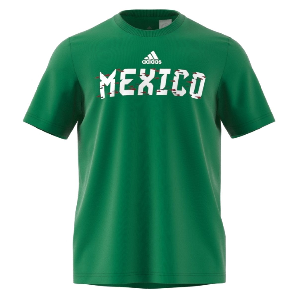 ADIDAS - Polera Deportiva Manga Corta Mexico Hombre Adidas