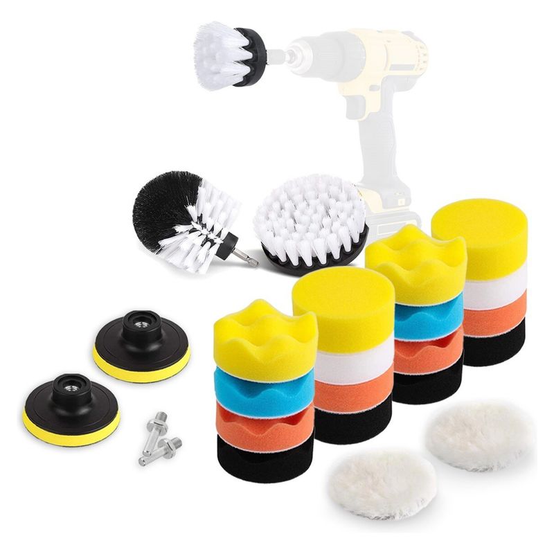 GRAND PRIX - Pulido Auto Limpieza Tapiz Set X23 Pads Taladro