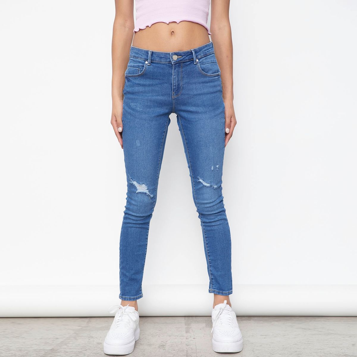 ONLY - Jeans Push Up Tiro Alto Mujer Only