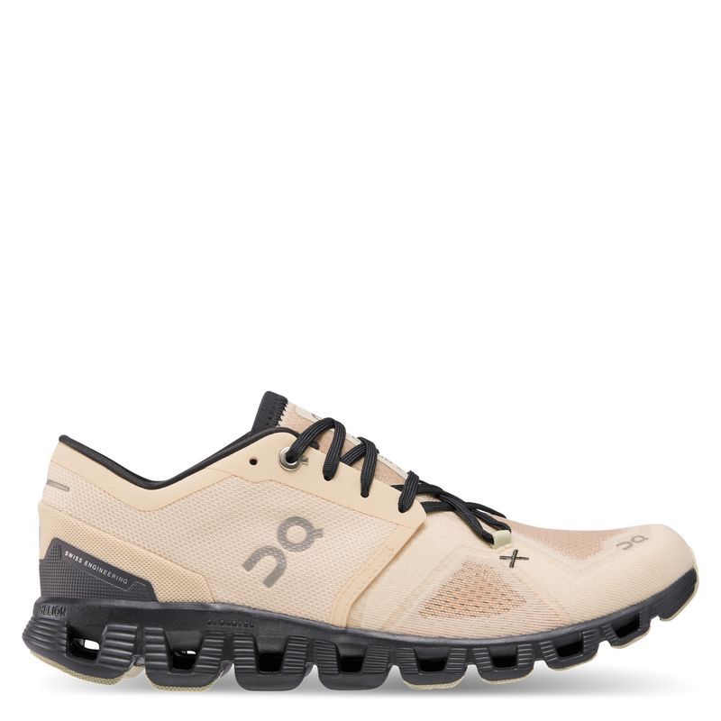 ON - Cloud X 3 Zapatilla Running Mujer Beige On