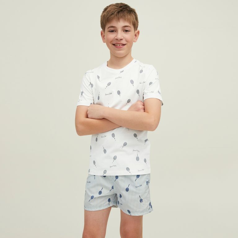JACK&JONES JUNIOR Polera Manga Corta Estampada Algodón Niño