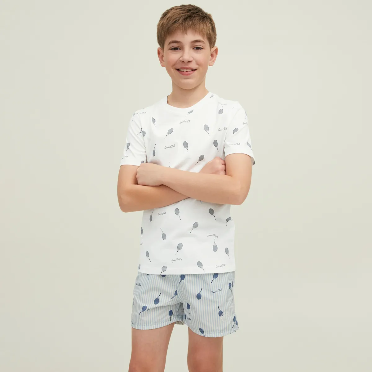 JACK&JONES JUNIOR - Polera Manga Corta Estampada Algodón Niño Jack&Jones Junior