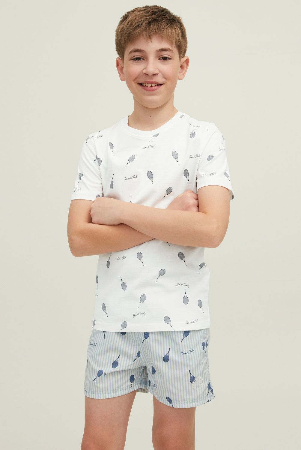 JACK&JONES JUNIOR - Polera Manga Corta Estampada Algodón Niño Jack&Jones Junior