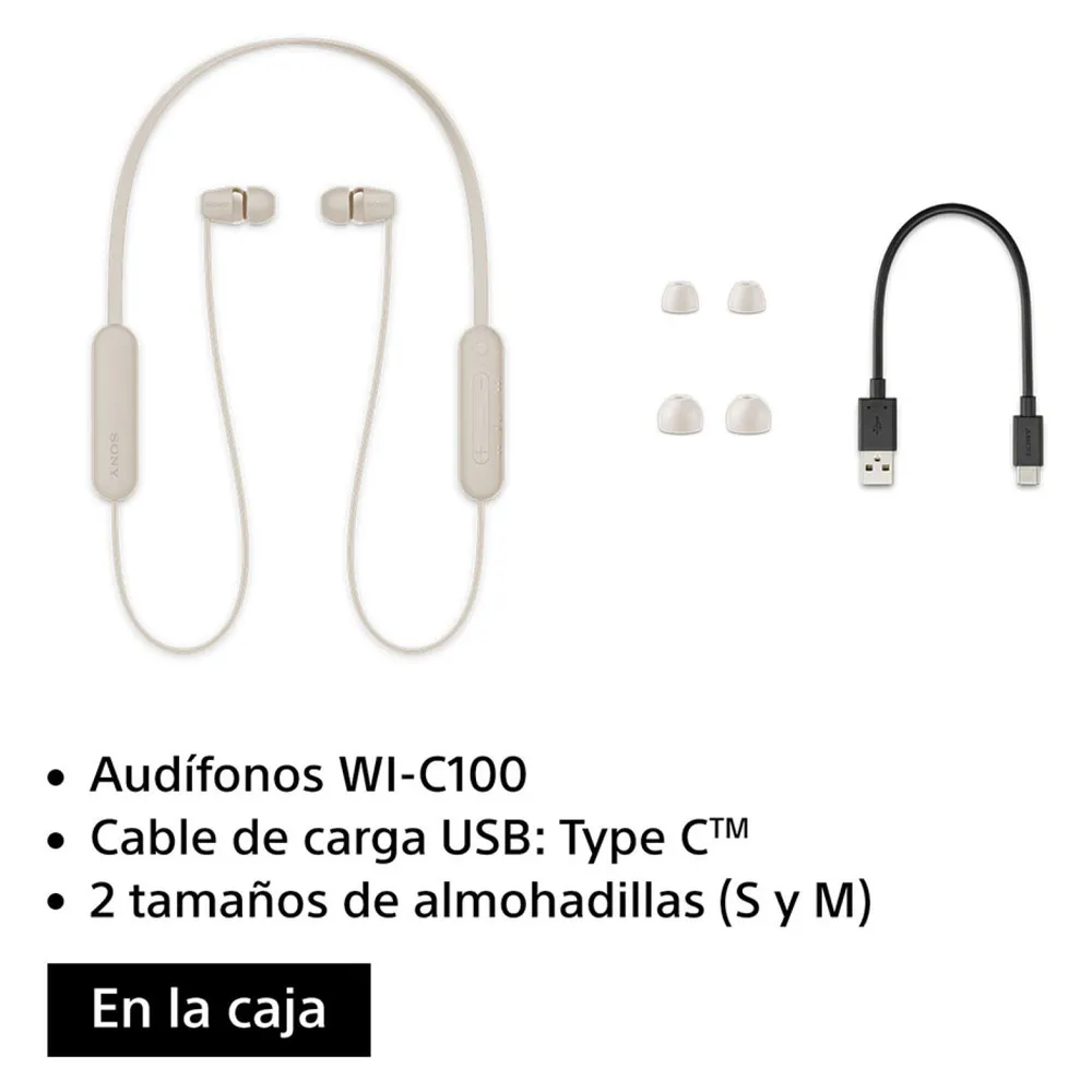 Sony WI-C100 Crema, foto 6