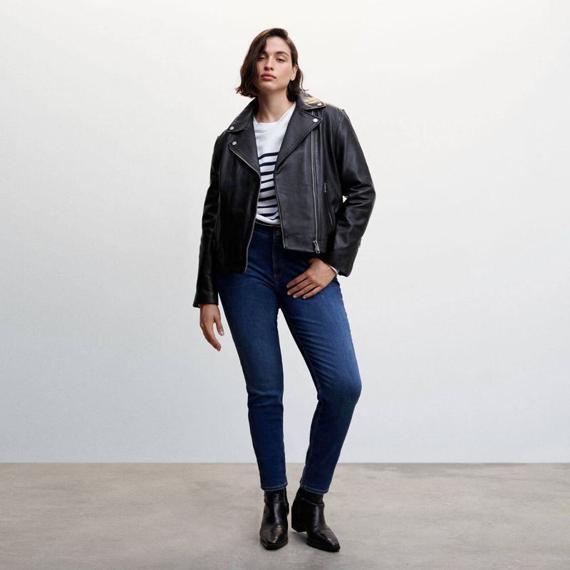 MANGO - Jeans Skinny Pushup Tiro Alto Mujer Mango