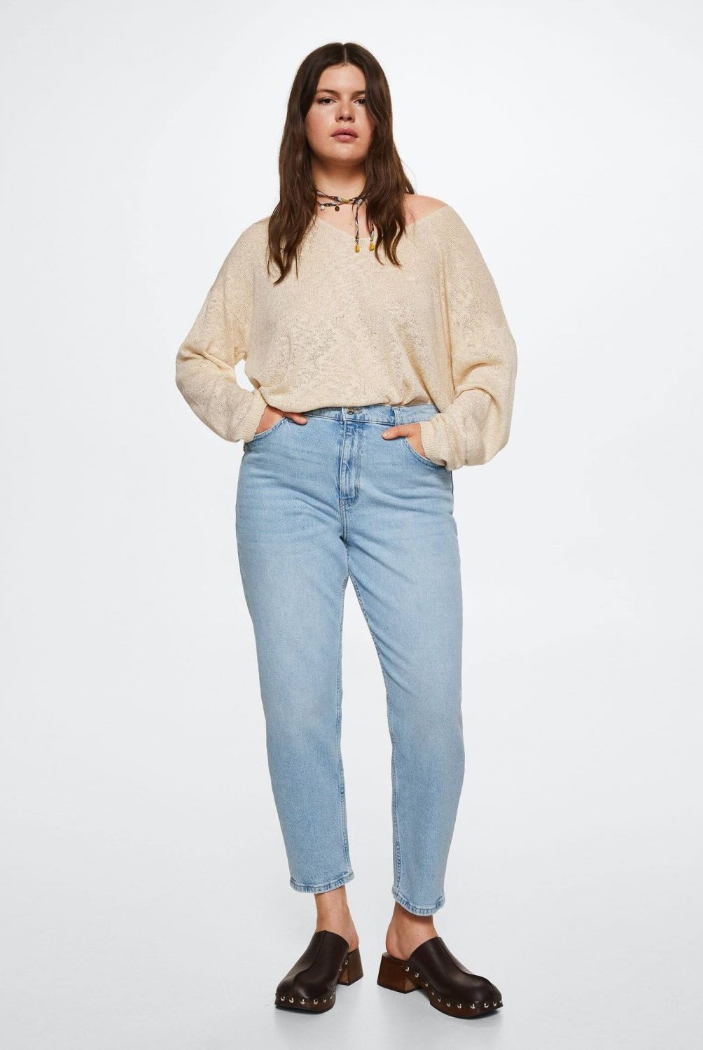 MANGO - Jeans Mom Newmom  Mujer Mango