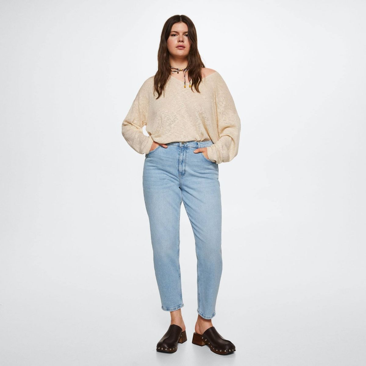 MANGO - Jeans Mom Newmom  Mujer Mango