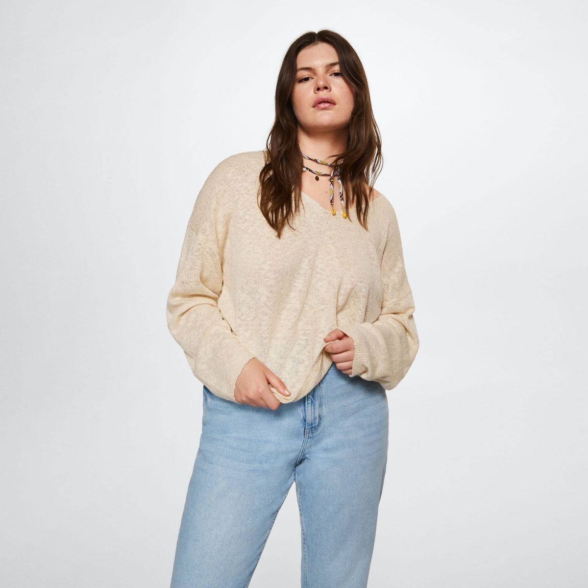 MANGO - Jeans Mom Newmom  Mujer Mango