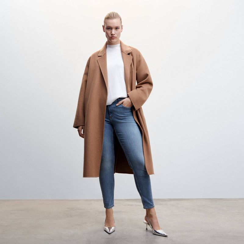 MANGO - Jeans Pushup Tiro Bajo Mujer Mango