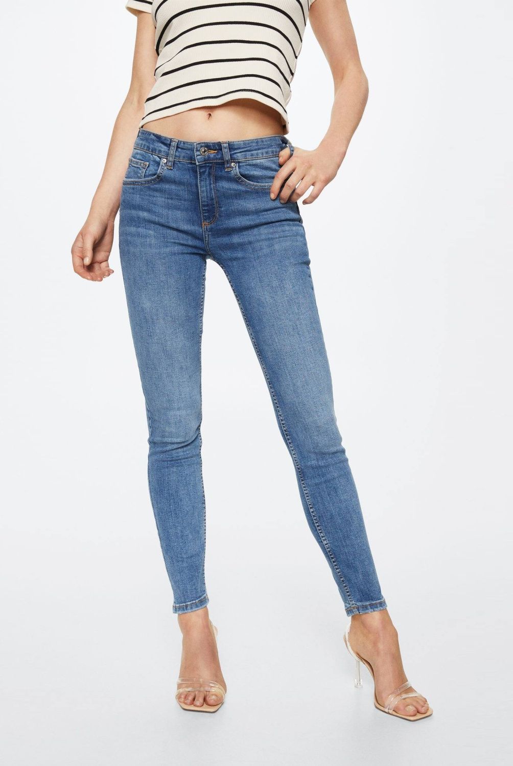 MANGO - Jeans Pushup Tiro Bajo Mujer Mango