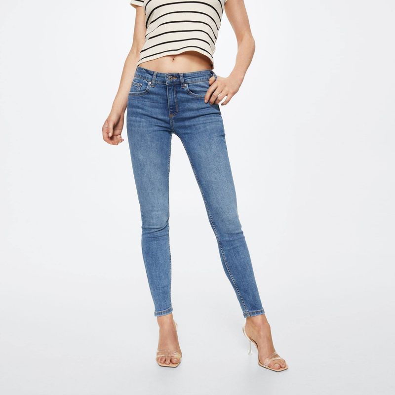 MANGO - Jeans Pushup Tiro Bajo Mujer Mango