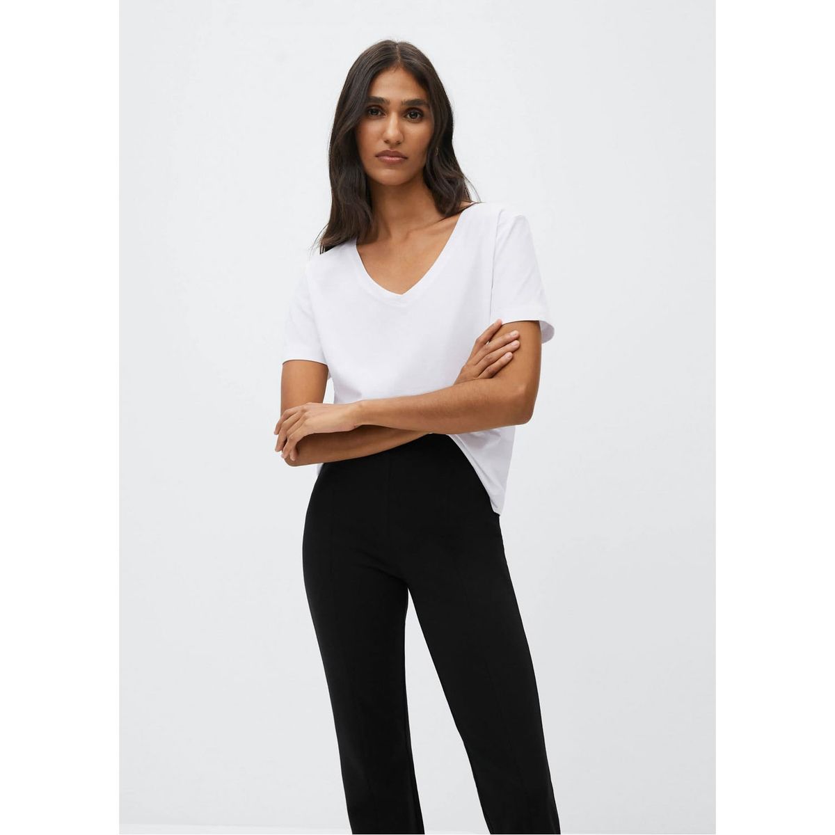 MANGO - Polera Básica Algodón Chalapi Mujer Mango