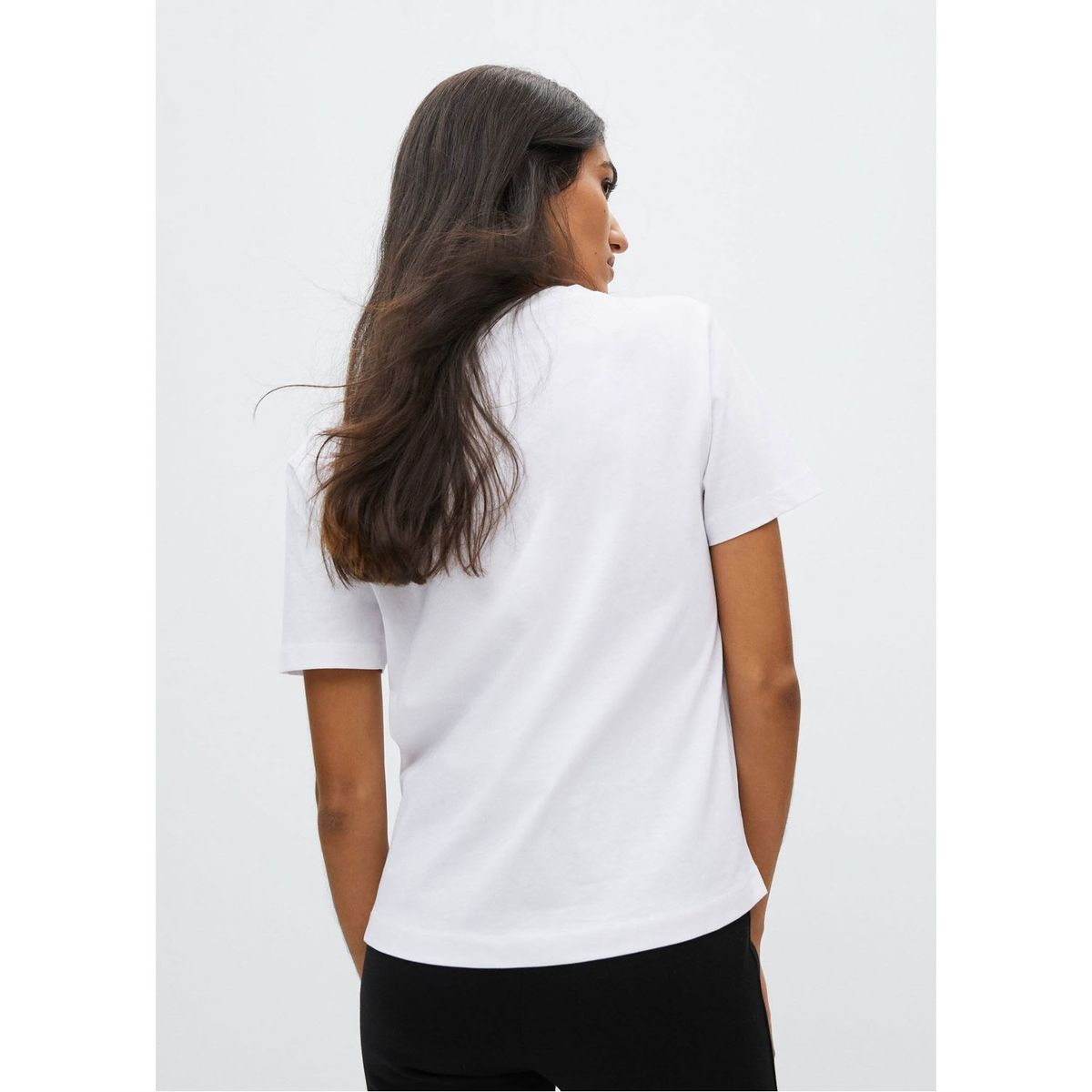 MANGO - Polera Básica Algodón Chalapi Mujer Mango