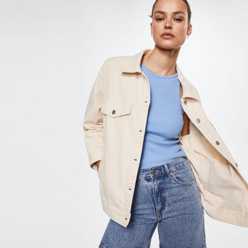 MANGO - Mango Chaqueta Vaquera Oversize Dafne Mujer