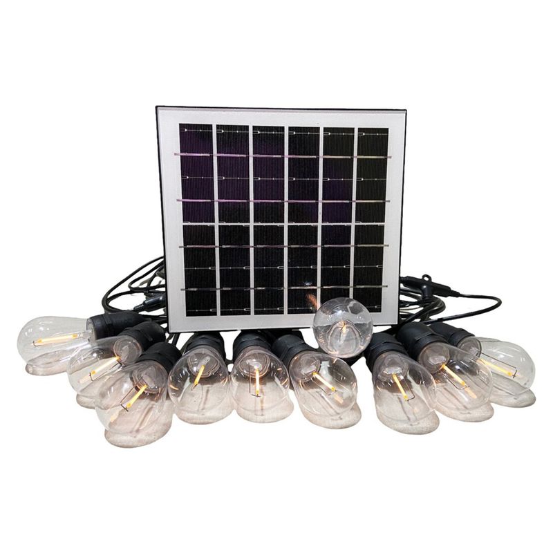 LOGIC - Guirnalda Solar  10 Ampolletas Led S14 Vintage