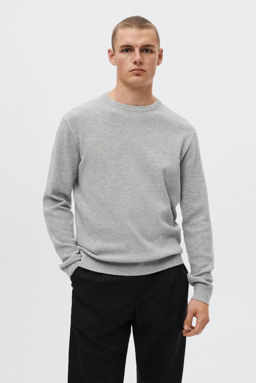 MANGO MAN - Mango Man Sweater Algodón Estructura Hombre