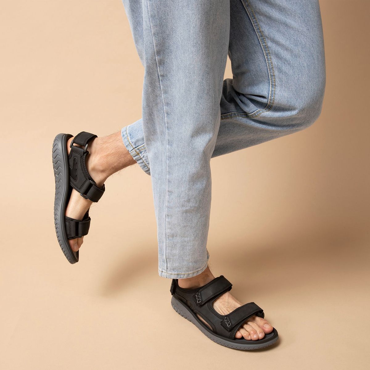 CLARKS - Sandalia Hombre Negro Clarks