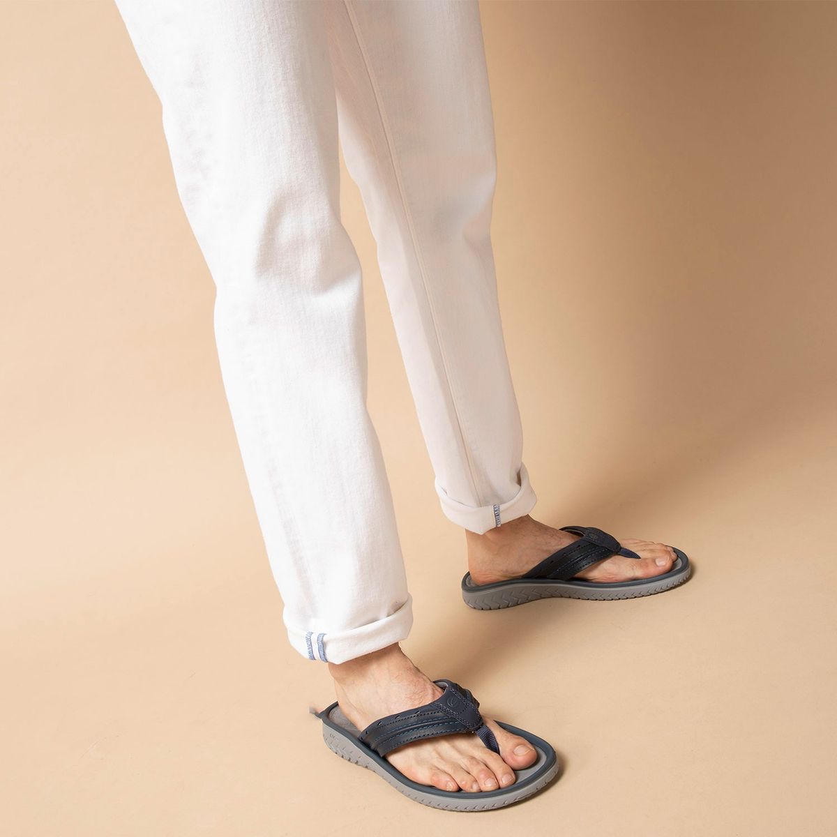 CLARKS - Sandalia Hombre Cuero Azul Clarks