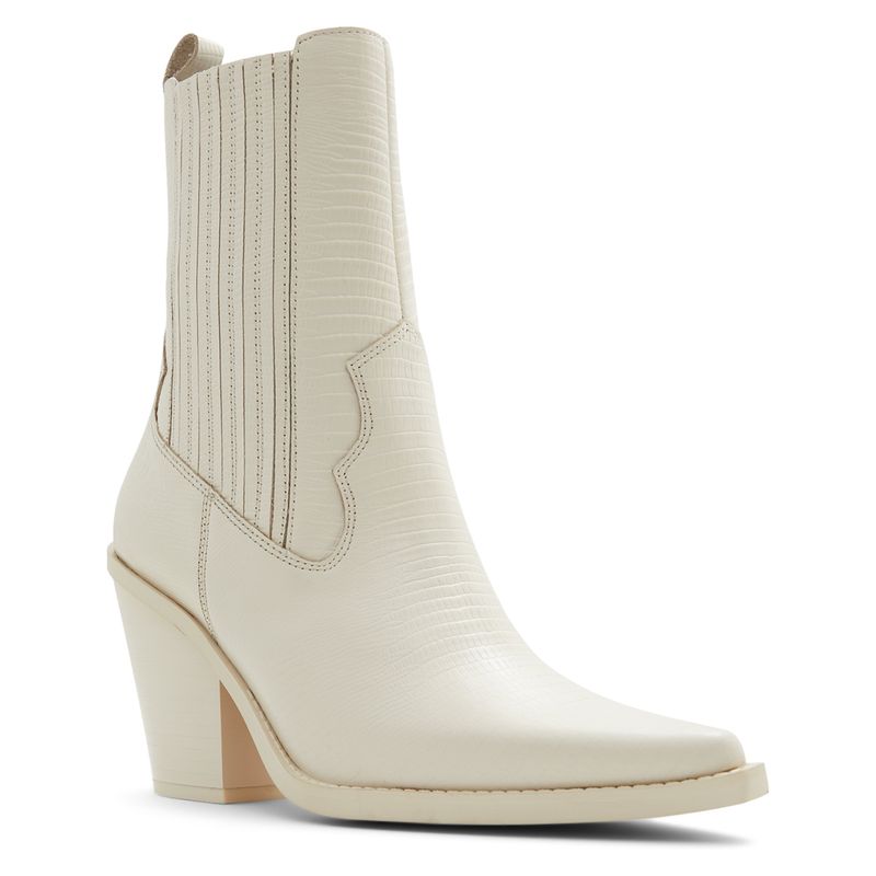 ALDO - Talladega Botín Mujer Cuero Blanco Aldo