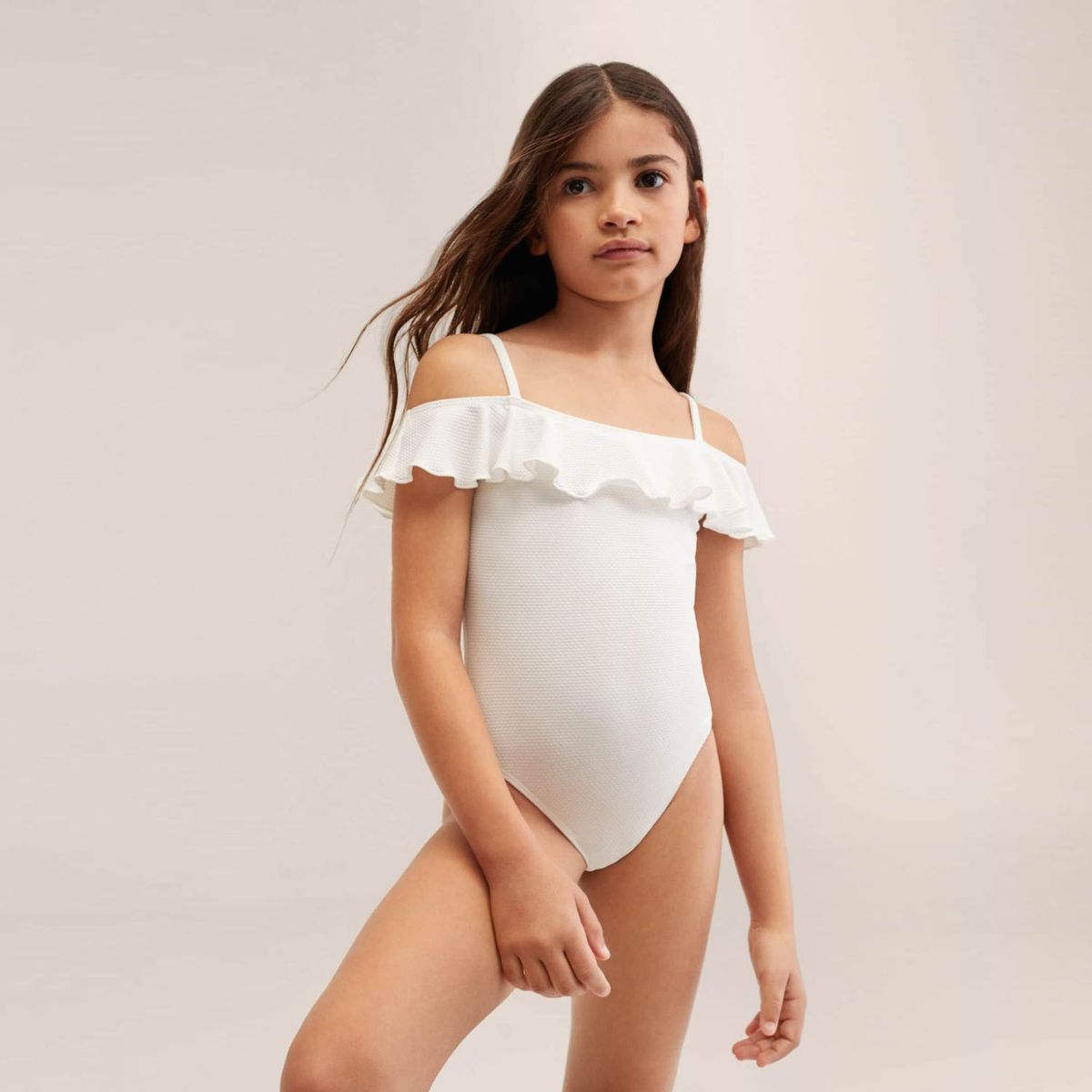 MANGO KIDS - Mango Kids Traje de Baño detalle Volantes Niña