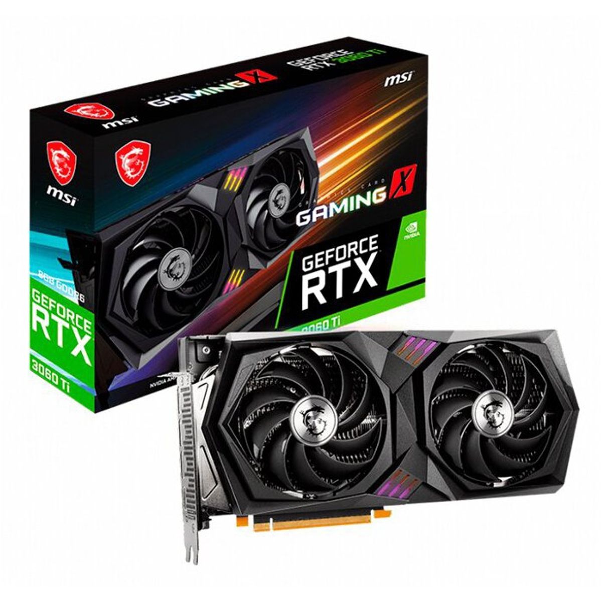 MSI - Tarjeta de Video Geforce Rtx 3060 Ti Gaming X 8G