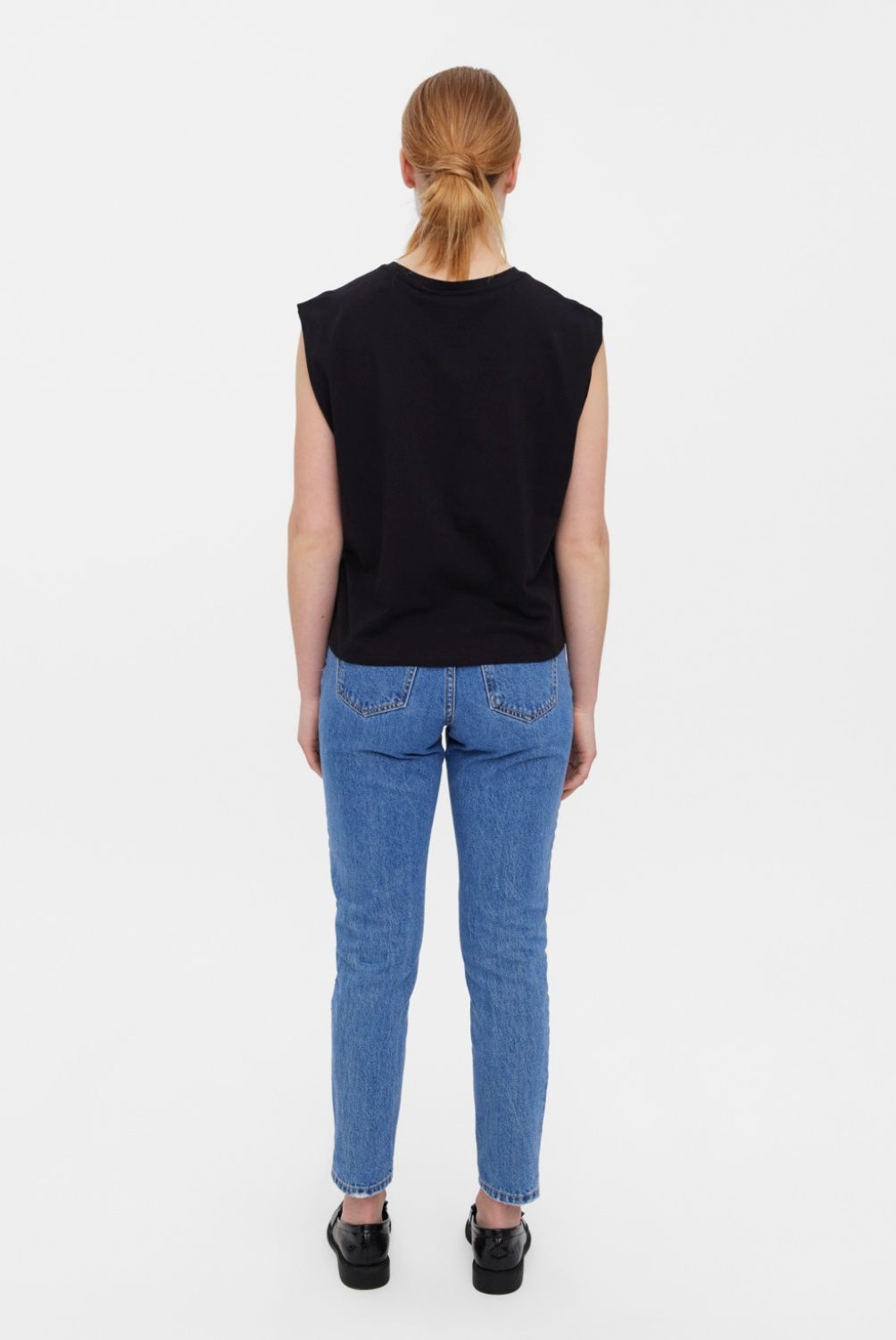 VERO MODA - Vero Moda Polera Lisa Sin Mangas Algodón Mujer