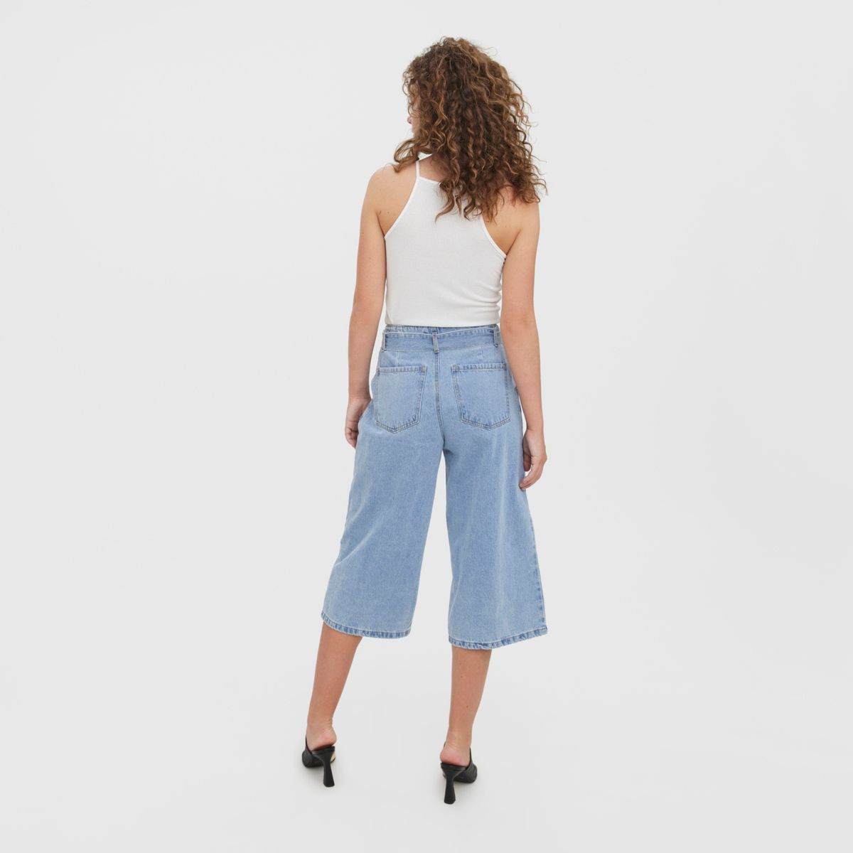 VERO MODA - Vero Moda Shorts Denim Largos Algodón Mujer