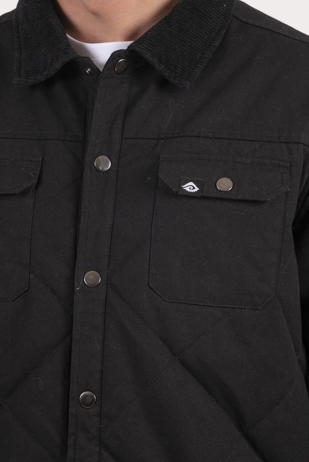 TOKE - Chaqueta Kicker De Cotele Negra Hombre