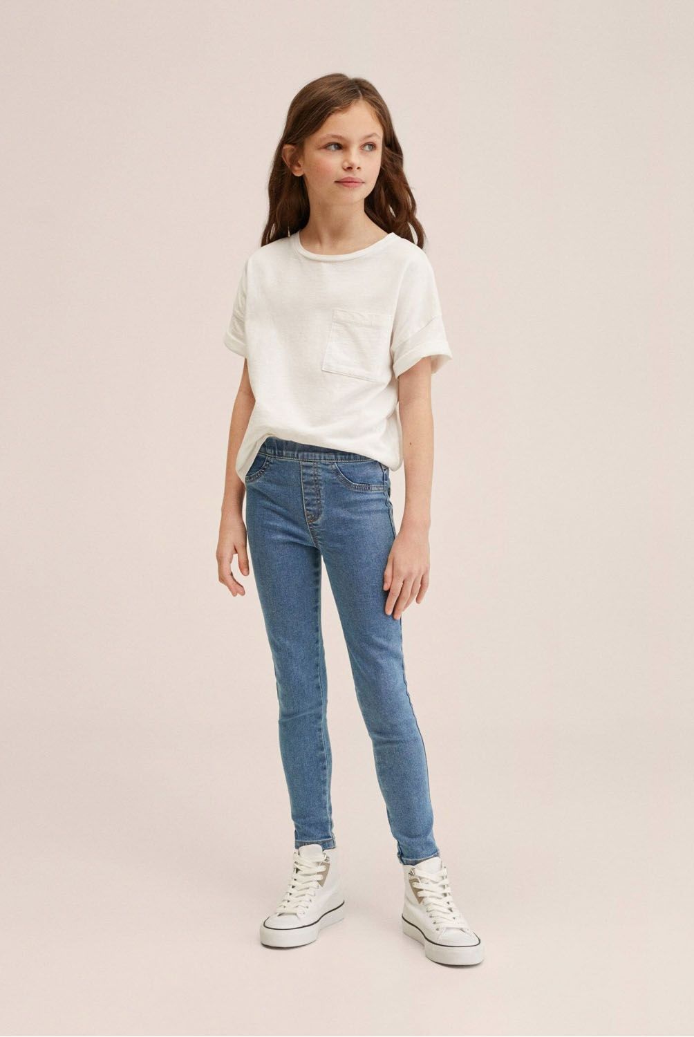 MANGO KIDS - Jeans Jeggings Tiro Alto Elásticos Niña Mango Kids