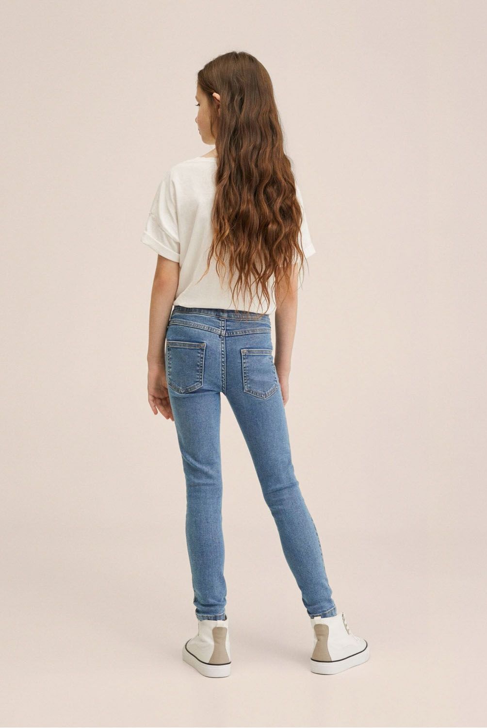 MANGO KIDS - Jeans Jeggings Tiro Alto Elásticos Niña Mango Kids