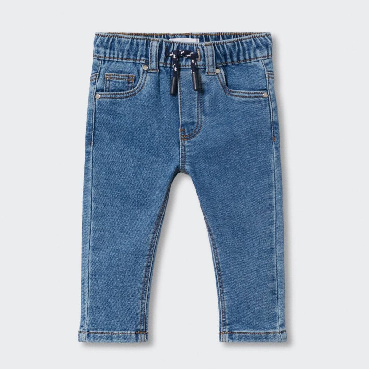 MANGO KIDS - Jeans Cintura Elástica Cordón Bebé Niño Mango Kids
