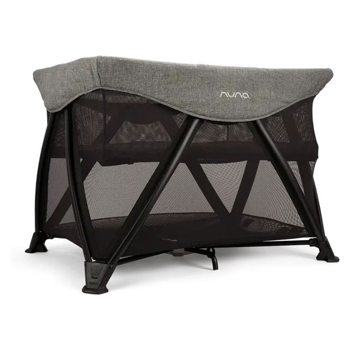 NUNA - Cuna Pack and Play Sena Aire Frost Gris-Negro Nuna