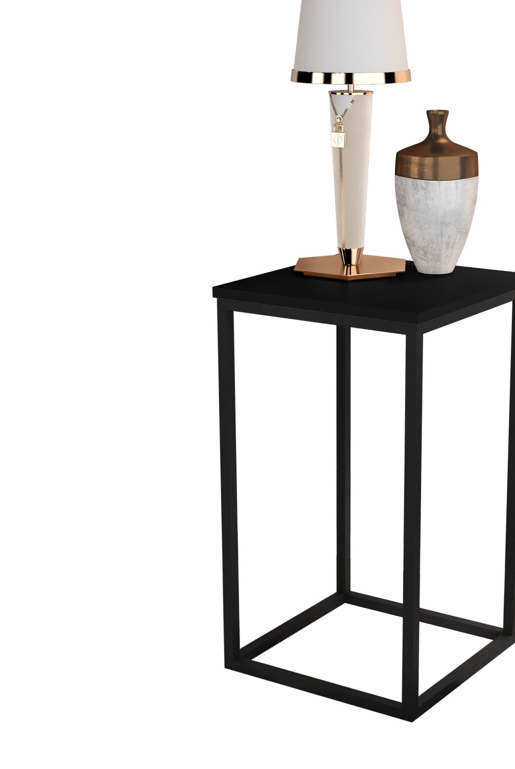 BE DESIGN - Mesa Lateral Be Apolo Negro Be Design