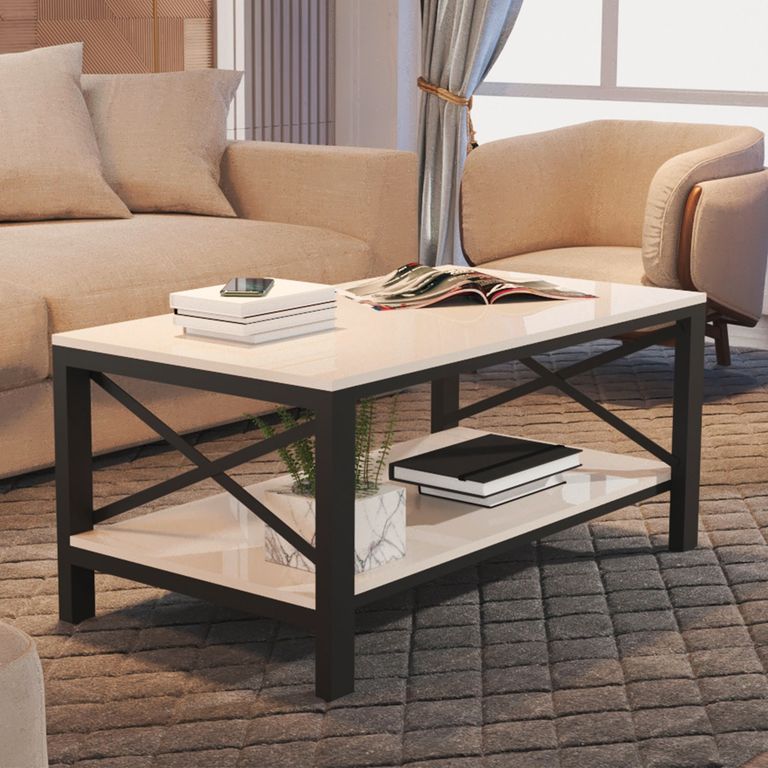 BE DESIGN Mesa De Centro Industrial Perla