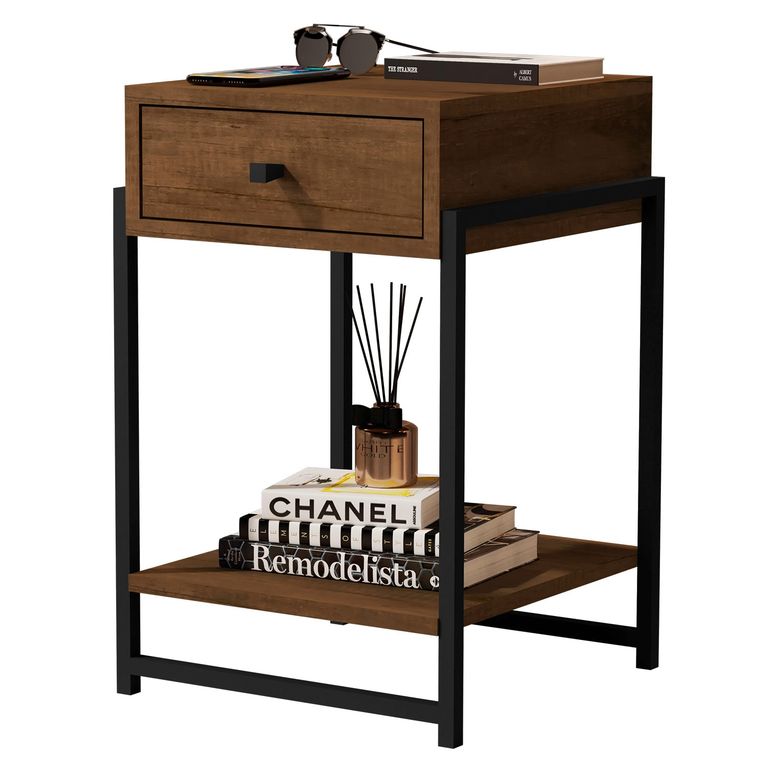 BE DESIGN Velador Industrial Canela